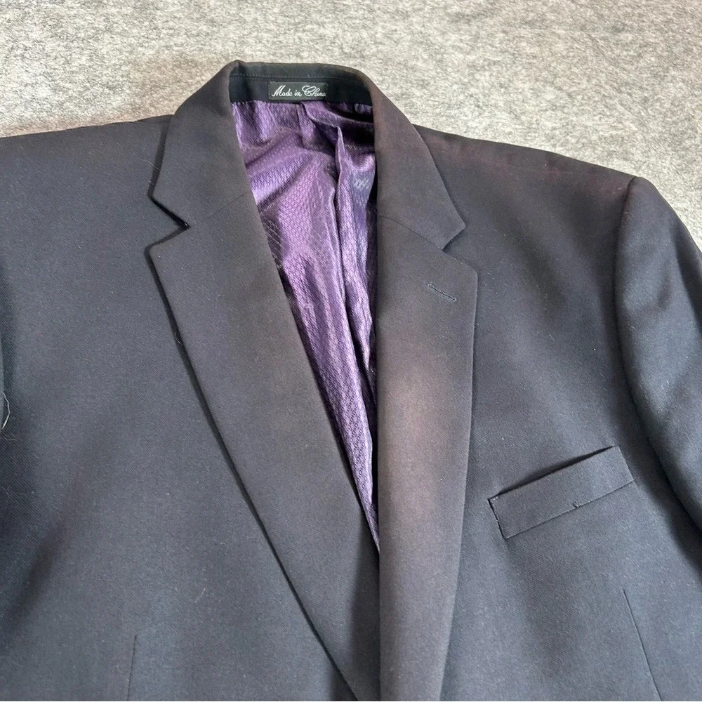 Jean Paul Germain Blazer Mens 50 Black Sports Coat Business Casual Designer Lux
